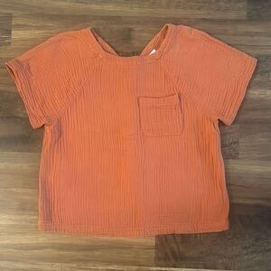 Madewell Lightspun Button-Back Blouse, Medium